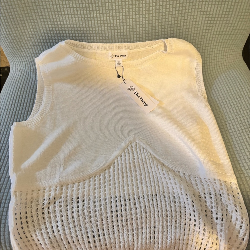 The Drop Ivory Knit Top